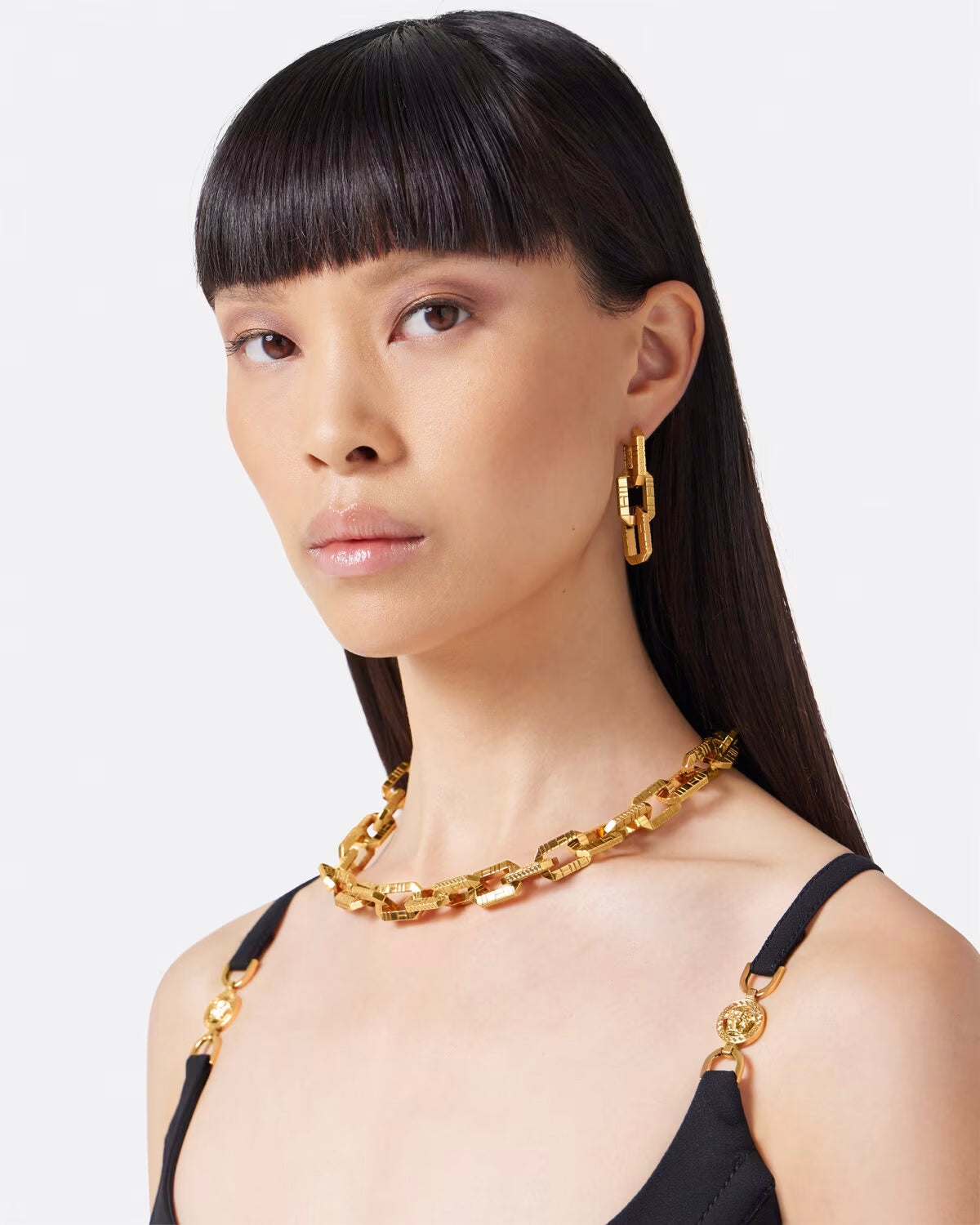 GRECA QUILTING DROP EARRINGS