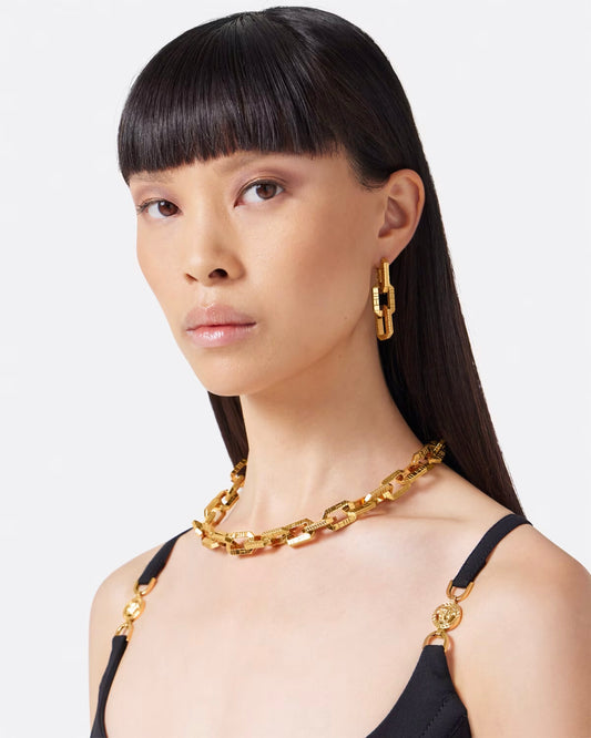 GRECA QUILTING DROP EARRINGS